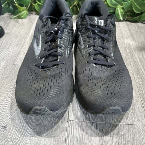 Brooks Adrenaline GTS 19 Black Running Shoes Men's Size 14 Athletic Sneakers - Picture 3 of 11